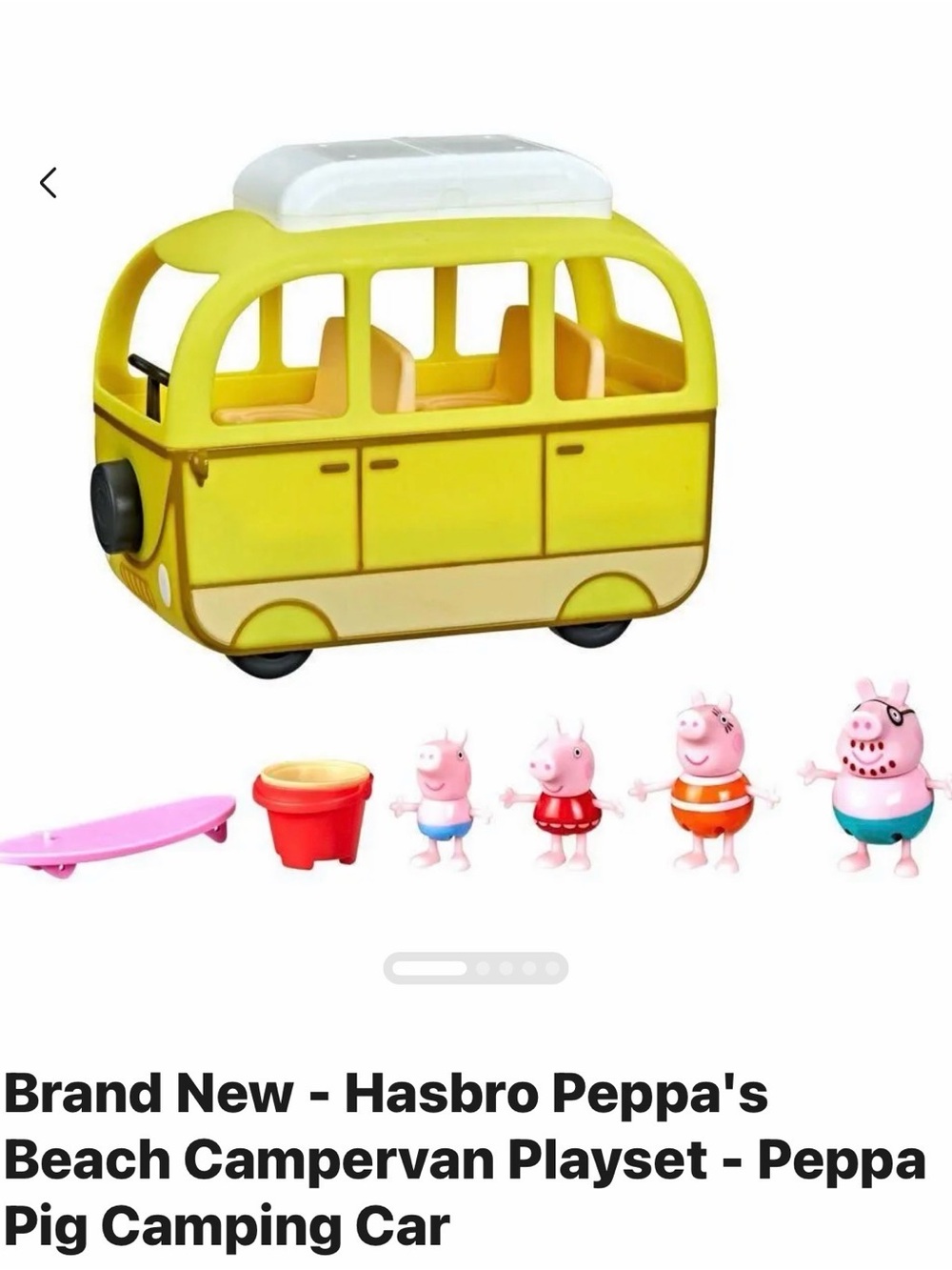 Hasbro Yellow and Pink Peppa Pig Campervan Playset